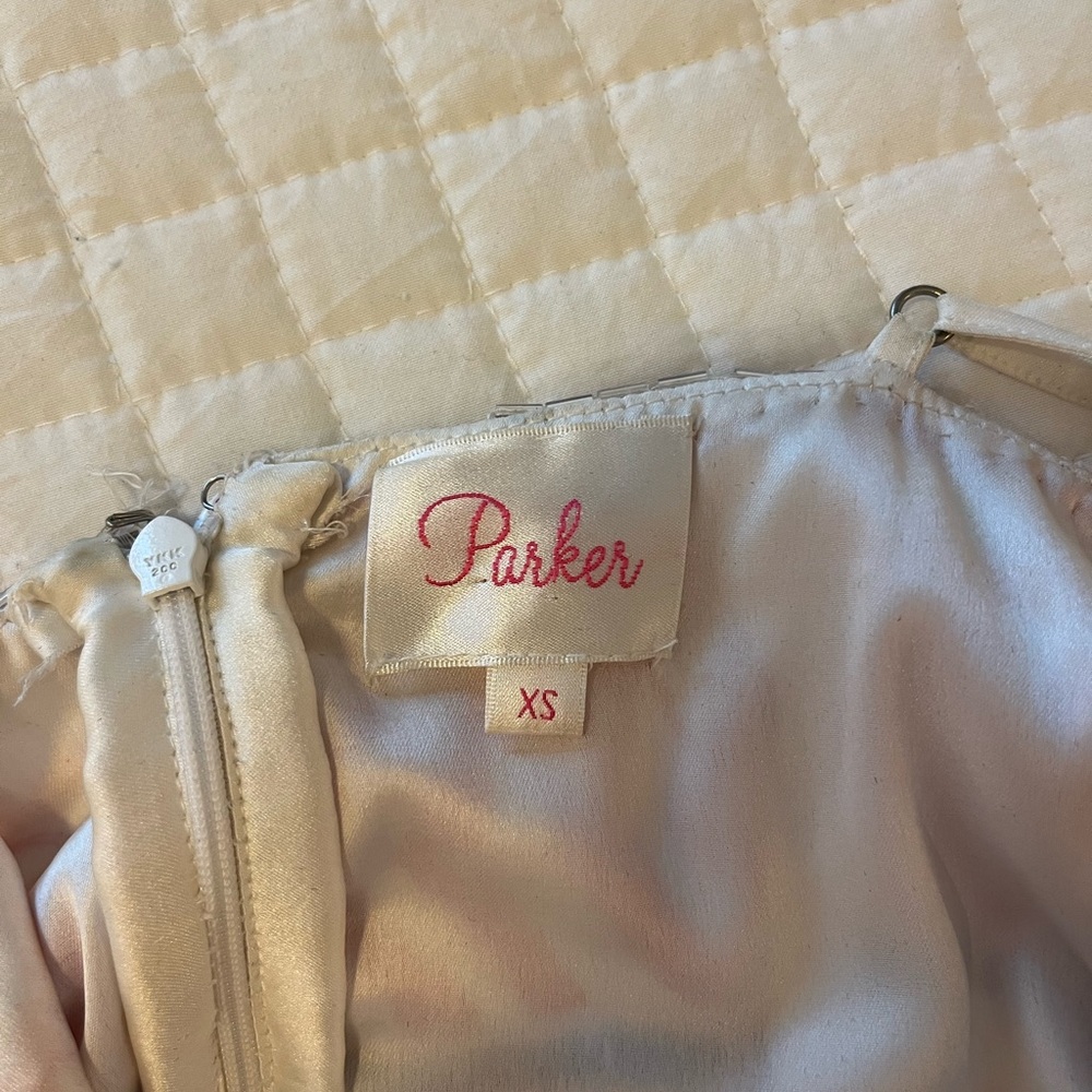 Parker Beaded Sequin Silk Cocktail Mini Dress - Picture 7 of 7